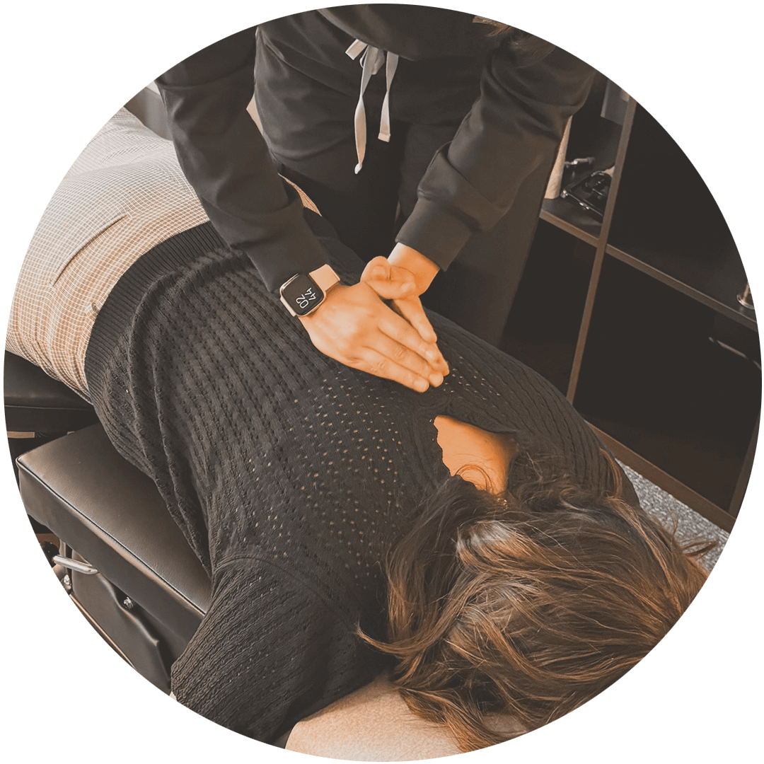 Chiropractic adjustment at Karim Chiropractic clinic in Overland Park
